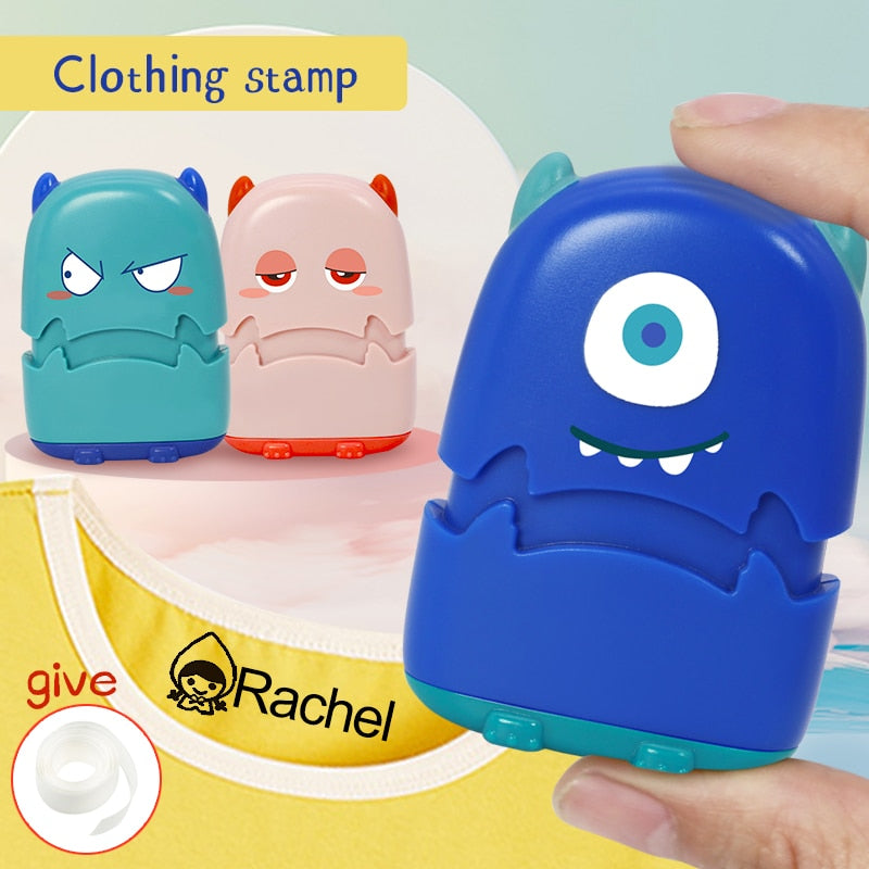 Dropping Custom-Made Baby Name Stamp DIY For Children Name Seal Student Clothes Not Easy To Fade Security Name Cute Stamp