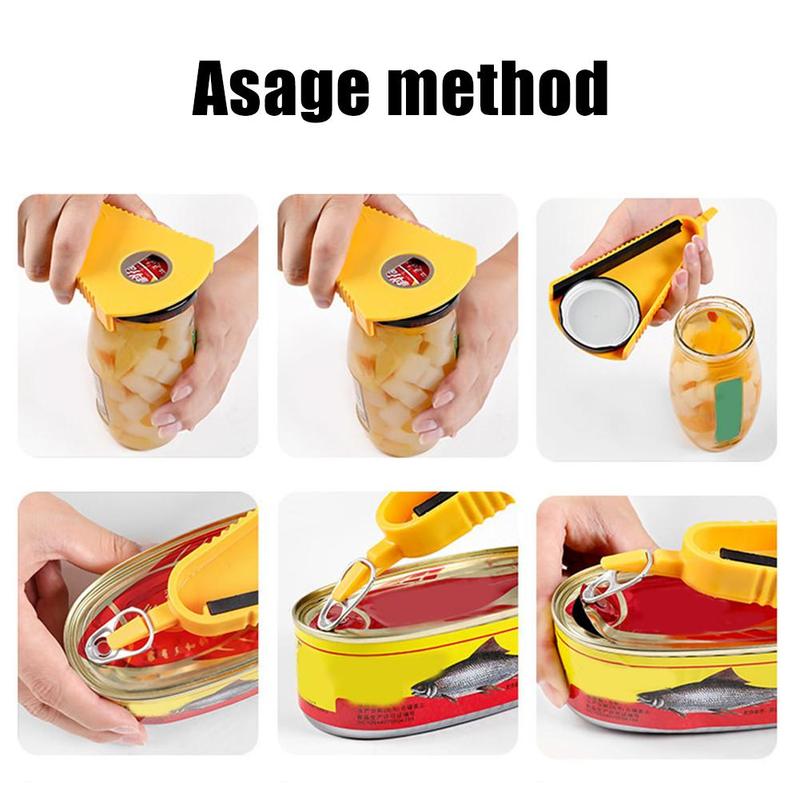 1PC Creative Multi-function Bottle Opener Jar Opener Off Bottle Twist Grip Opener Quick Everyday Use Easy Opening Lid Cooki B6N9