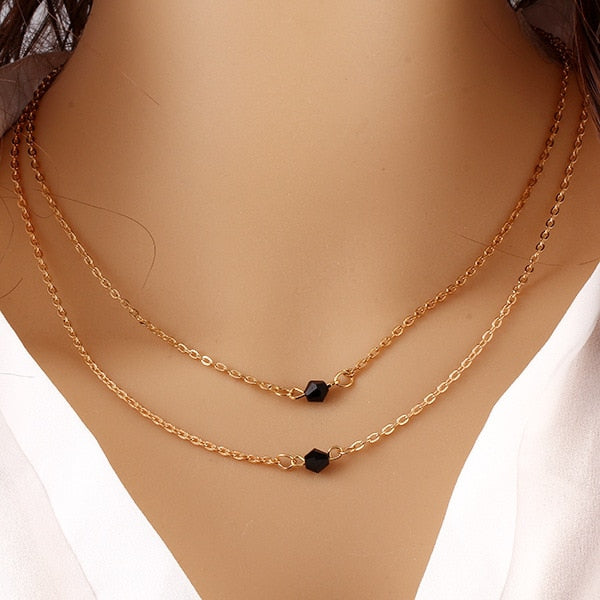 Vintage Multilayer Pendant Butterfly Necklace for Women Butterflies Moon Star Charm Choker Necklaces Boho Fashion Jewelry Gift