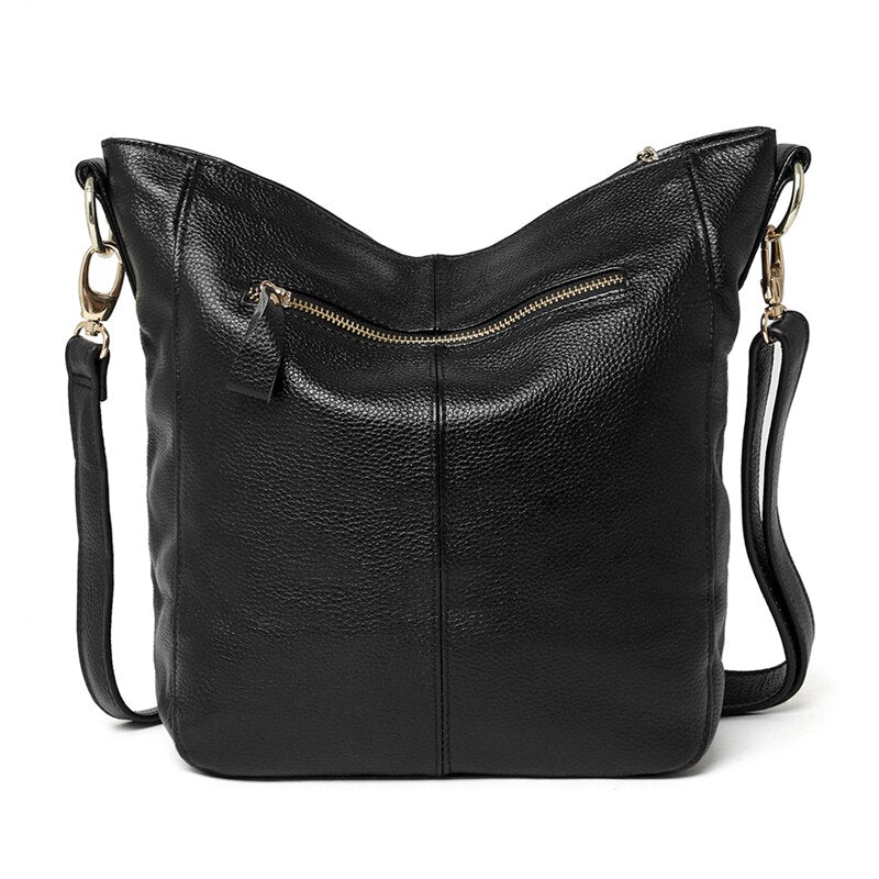 Everyday Use 100% cowhide Female Tassels HOBO,Women GENUINE LEATHER Shoulder bag, Top Layer Leather Messenger Crossbody bag A066