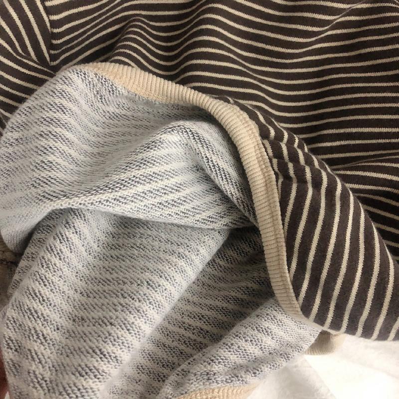 VIDMID boys sweaters tees spring long sleeve Korean loose striped tops children's T-shirts all-match bottoming girl shirts P4326