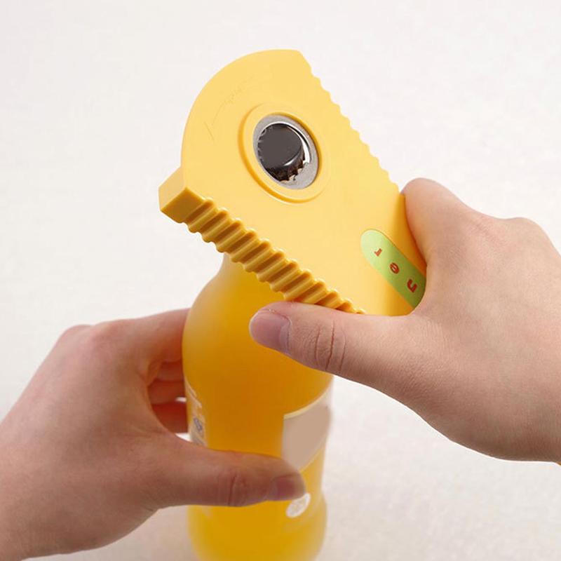 1PC Creative Multi-function Bottle Opener Jar Opener Off Bottle Twist Grip Opener Quick Everyday Use Easy Opening Lid Cooki B6N9