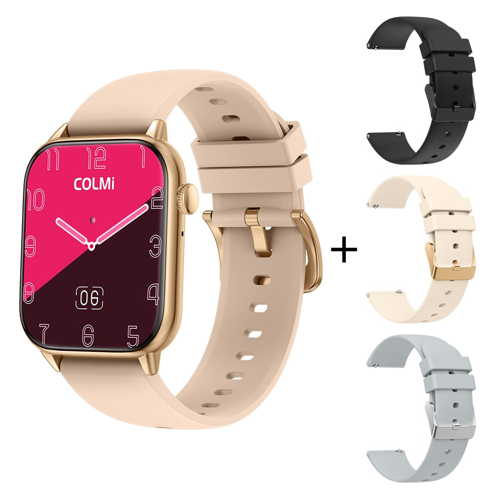 COLMI C60 Smartwatch 1.9 inch Full Screen Bluetooth Calling Heart Rate Sleep Monitor 100 Sport Models Smart Watch For Men Women