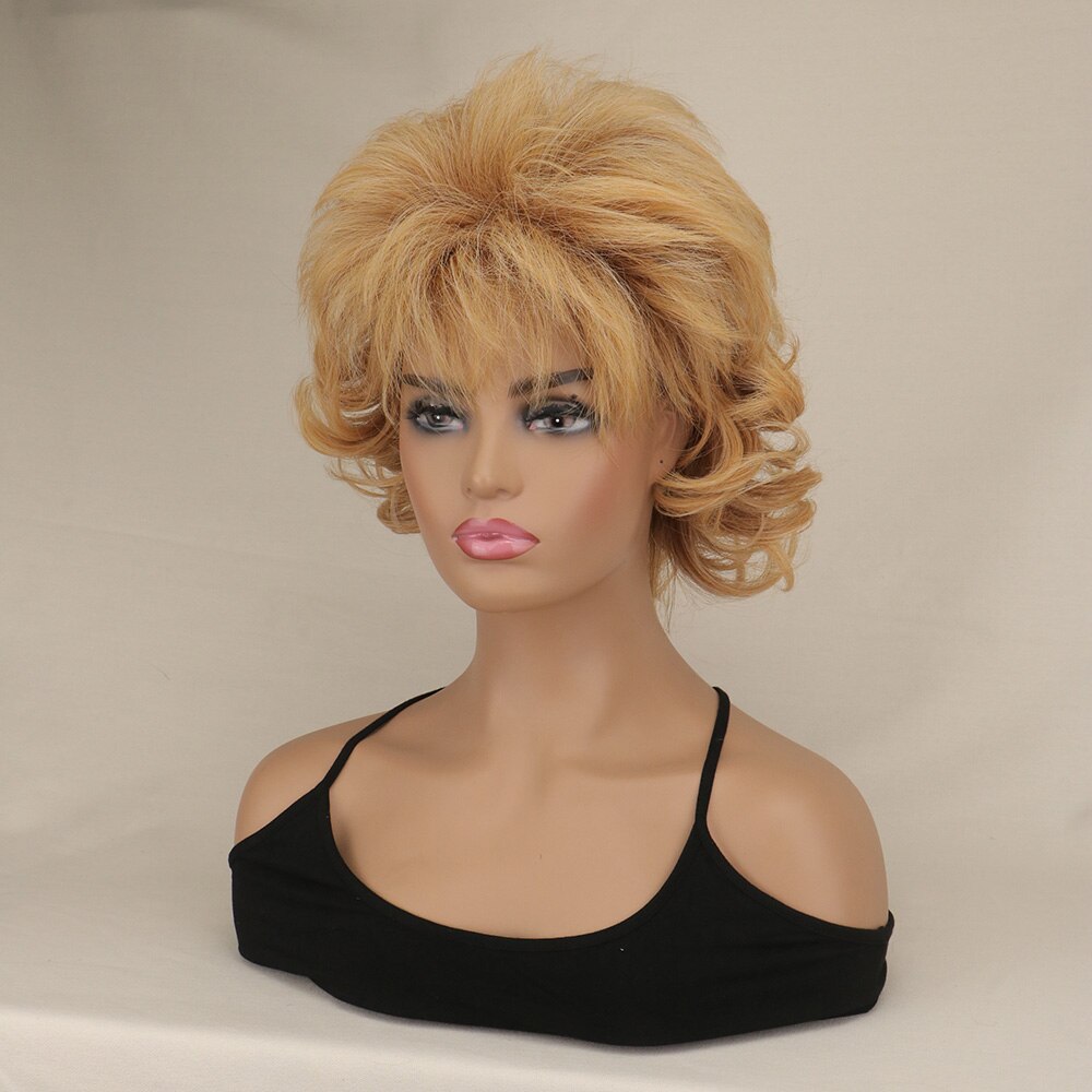 WHIMSICAL W Synthetic Women's High Quality Short Wig Natural Hair Curly Full Wig Thick Wigs For Everyday