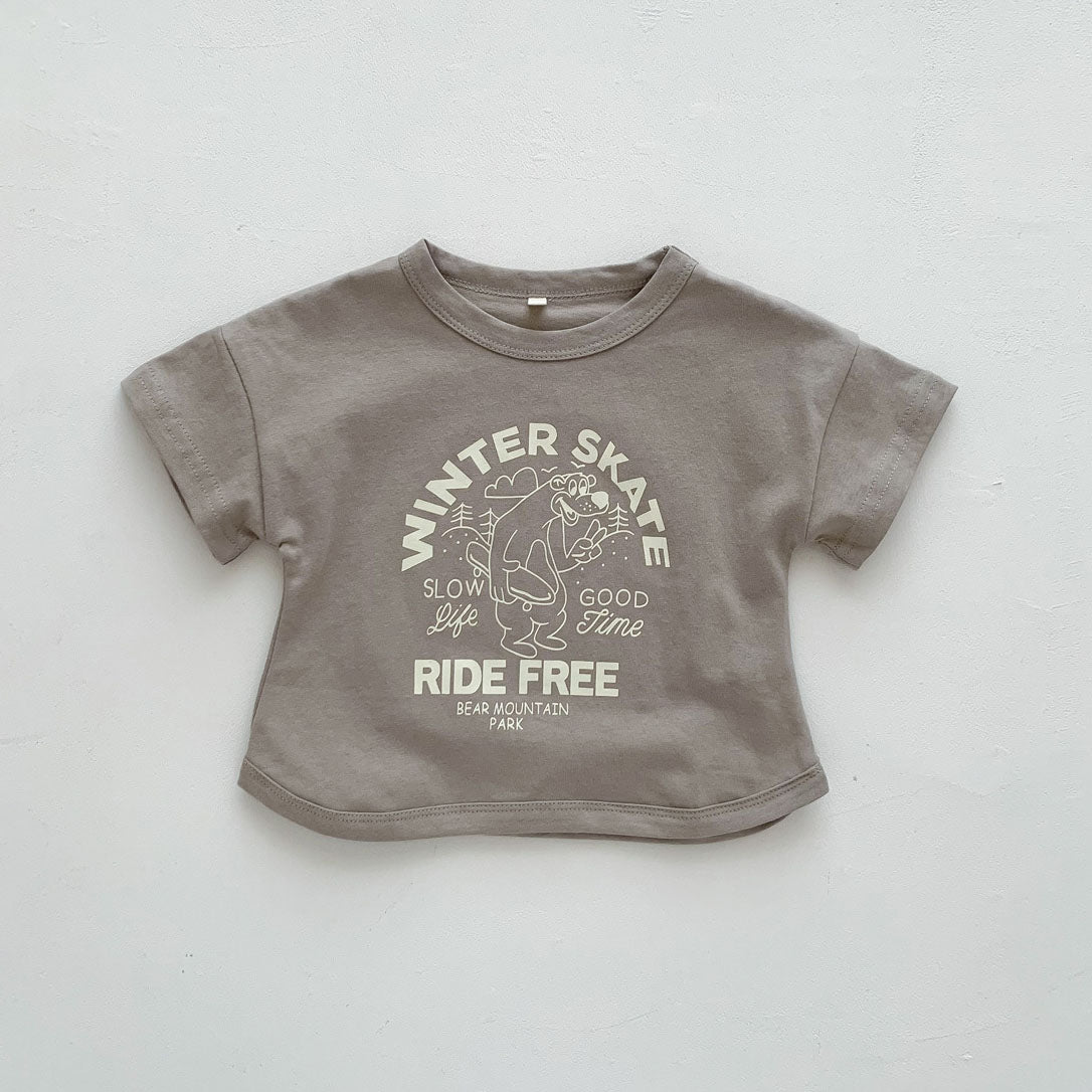 Fashion Kids Summer T-shirts Slub Cotton Toddler Baby Clothes Children Tops Tees For Boys & Girls