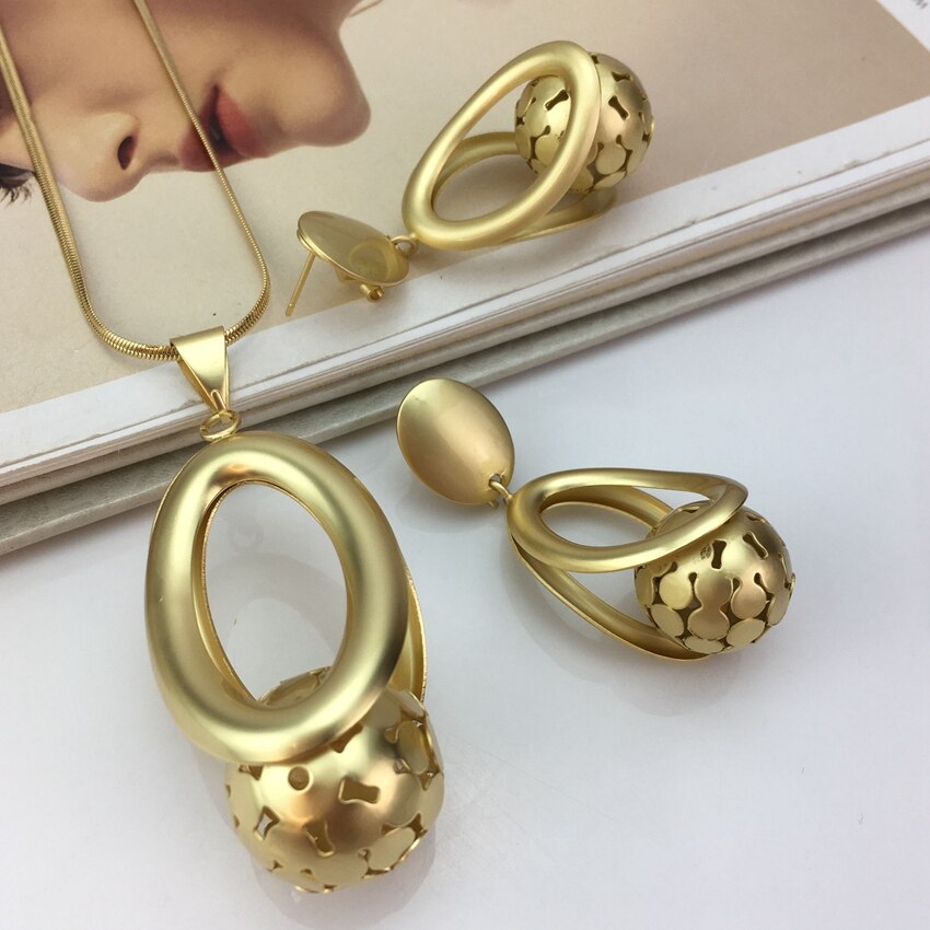 Yuminglai Unique Necklace Pendant with Earrings for Women Everyday Use Jewelry fhk15082