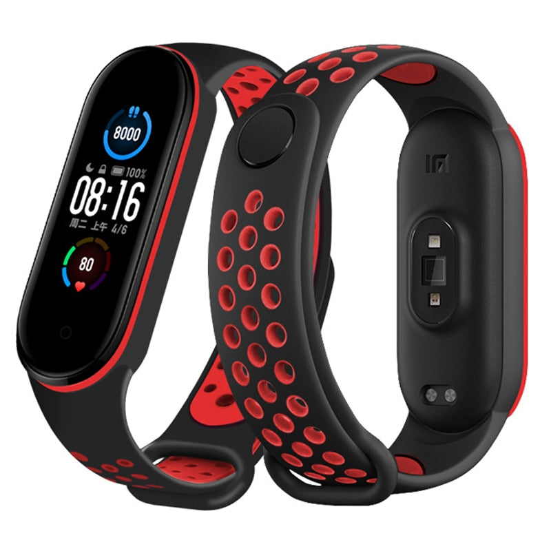 Straps for Xiaomi Mi Band 3 4 Silicone Material Replacement Bracelet Silicone Strap for Xiaomi Mi Band 5 Smart Watch Accessories