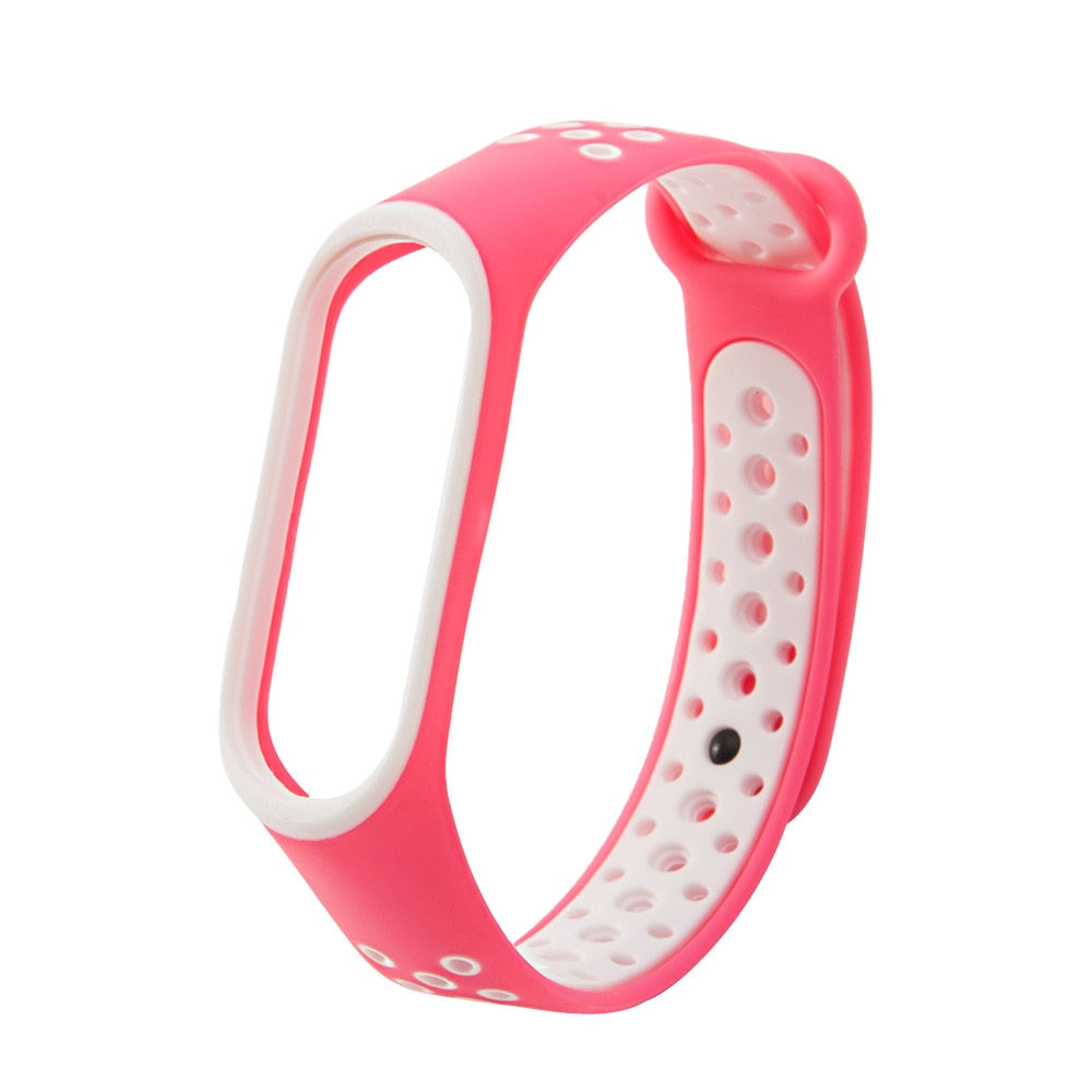 Straps for Xiaomi Mi Band 3 4 Silicone Material Replacement Bracelet Silicone Strap for Xiaomi Mi Band 5 Smart Watch Accessories