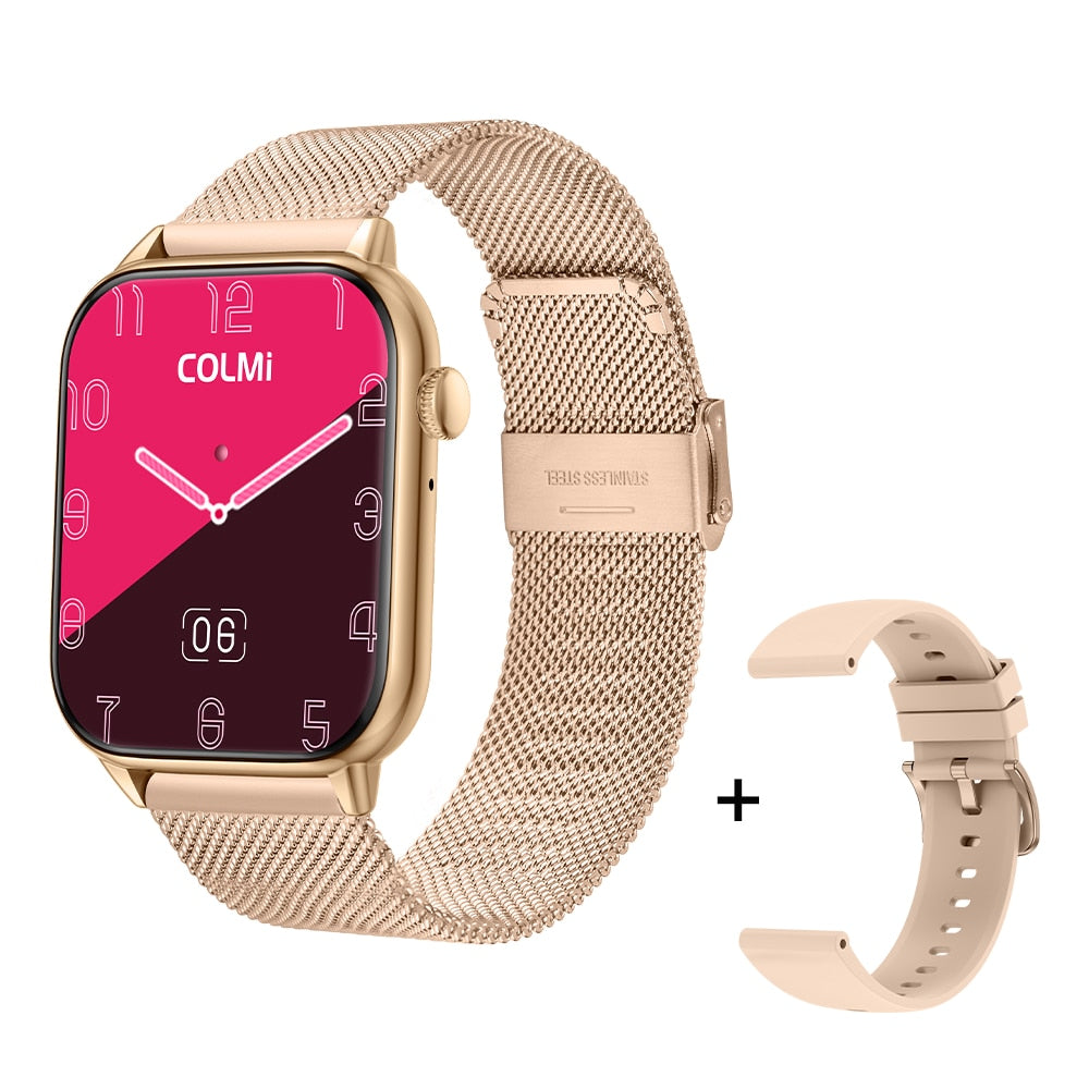 COLMI C60 Smartwatch 1.9 inch Full Screen Bluetooth Calling Heart Rate Sleep Monitor 100 Sport Models Smart Watch For Men Women