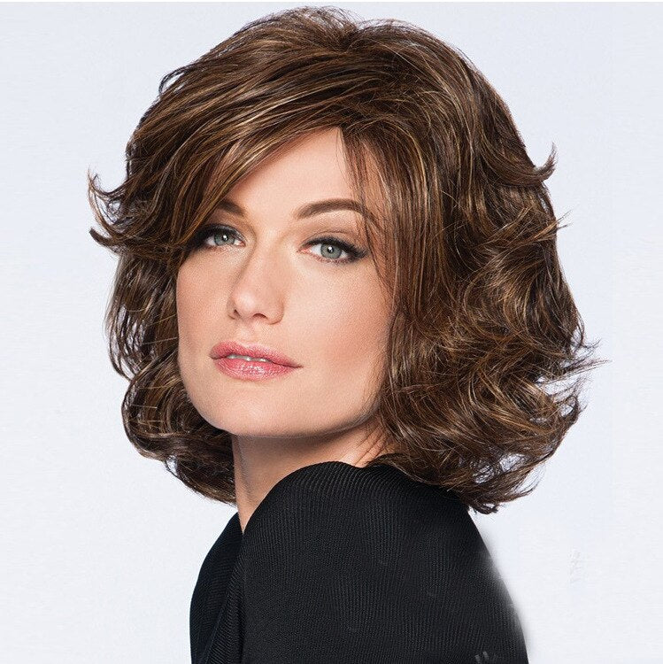WHIMSICAL W Synthetic Women's High Quality Short Wig Natural Hair Curly Full Wig Thick Wigs For Everyday