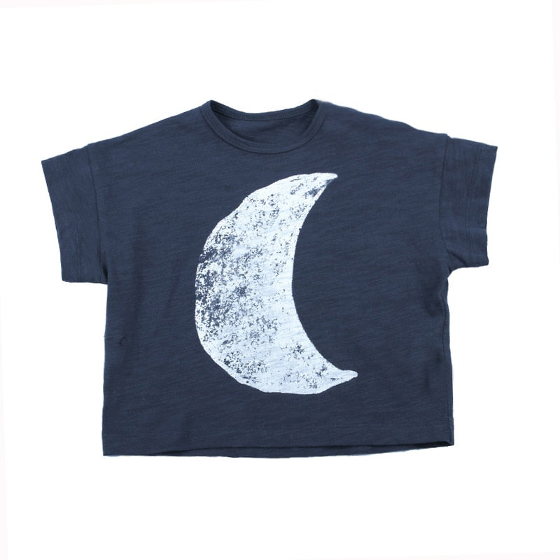 Fashion Kids Summer T-shirts Slub Cotton Toddler Baby Clothes Children Tops Tees For Boys & Girls