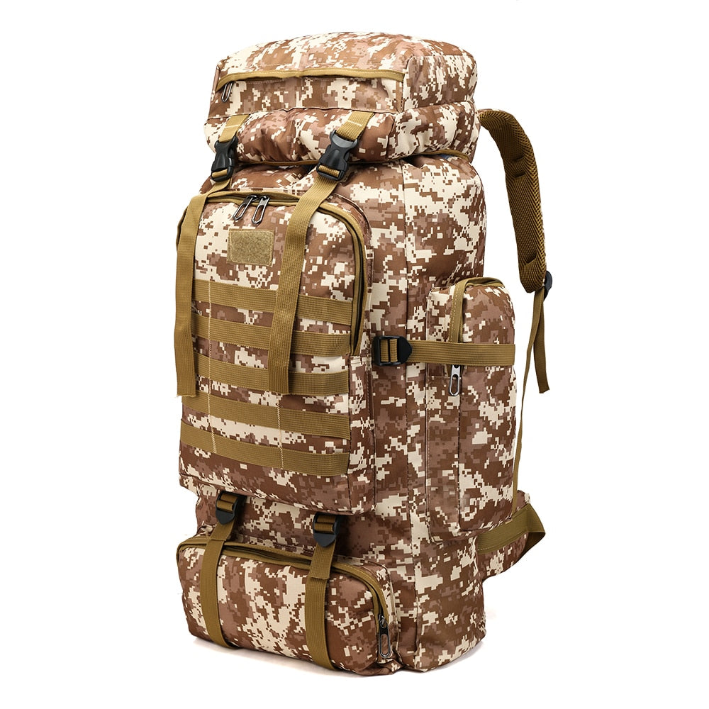 Mochila 50l-80L Large Capacity Tactical Backpack Comfortable Hiking Trekking Fishing Camping Hunting Bag Outdoor Climbing Bag