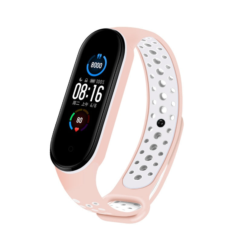 Straps for Xiaomi Mi Band 3 4 Silicone Material Replacement Bracelet Silicone Strap for Xiaomi Mi Band 5 Smart Watch Accessories