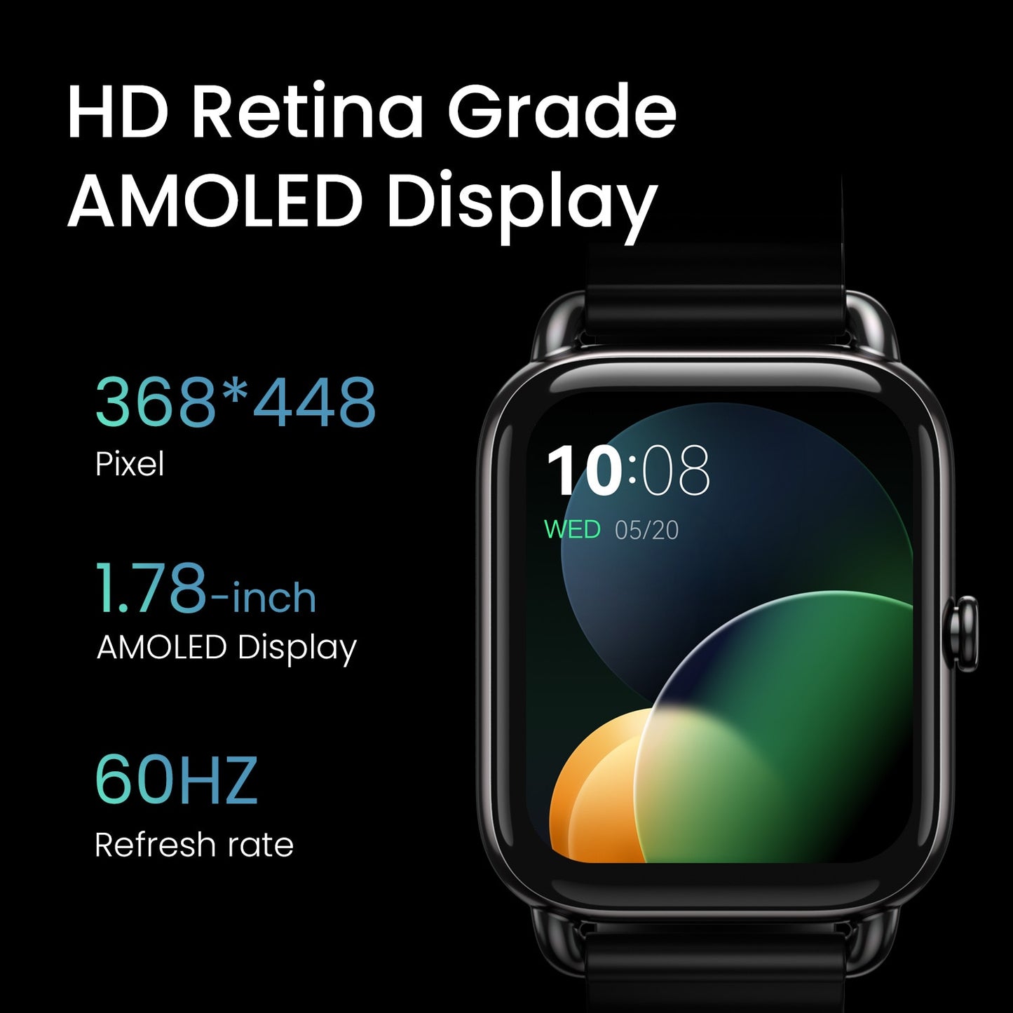 HAYLOU RS4 Plus Smartwatch 1.78'' AMOLED Display 105 Sports Modes 10-day Battery Life Smart Watch for Men Smart Watch for Women