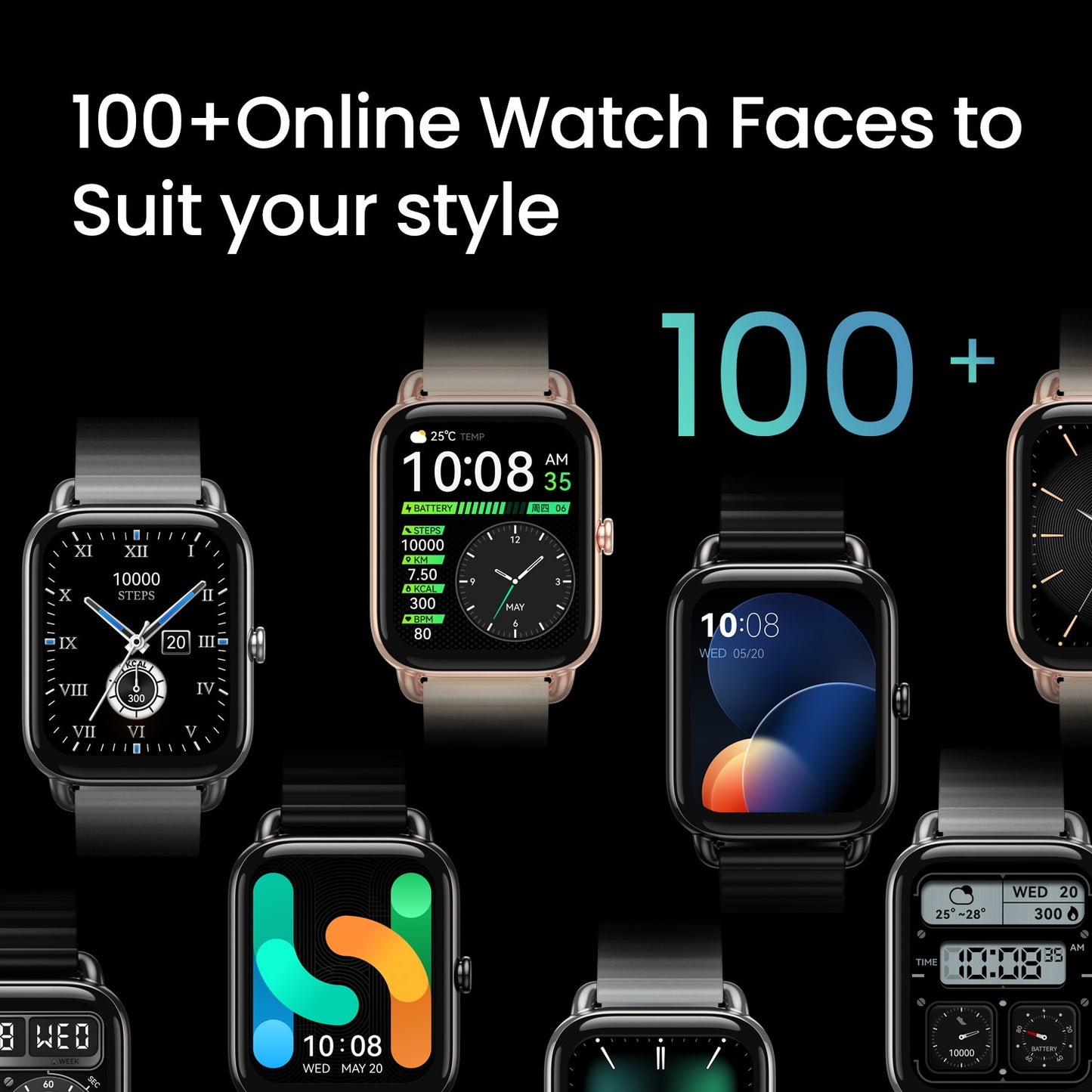 HAYLOU RS4 Plus Smartwatch 1.78'' AMOLED Display 105 Sports Modes 10-day Battery Life Smart Watch for Men Smart Watch for Women