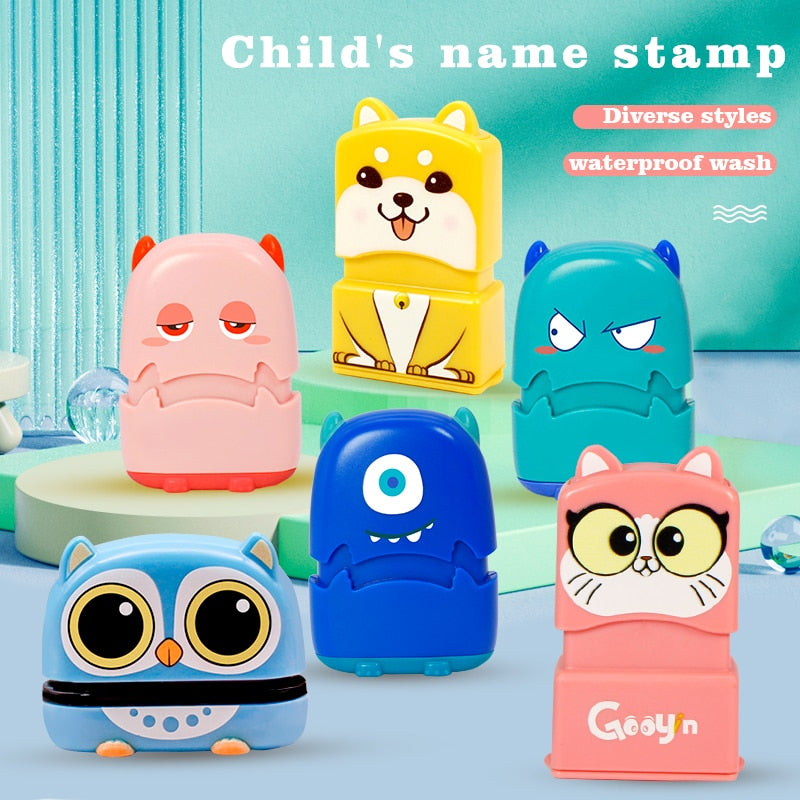 Dropping Custom-Made Baby Name Stamp DIY For Children Name Seal Student Clothes Not Easy To Fade Security Name Cute Stamp