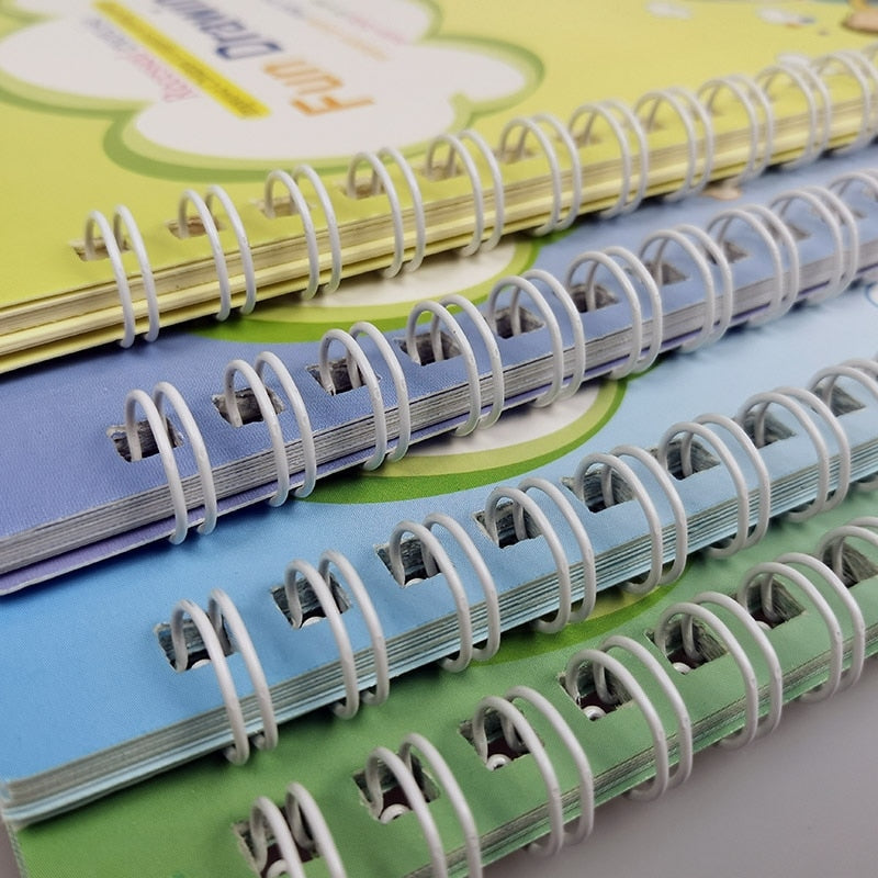 Free Shipping SANK Copybooks Pen Magic Copy Book Free Wiping Children's Kids Writing Sticker Practice Copybook For Calligraphy