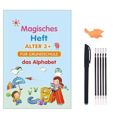Free Shipping SANK Copybooks Pen Magic Copy Book Free Wiping Children's Kids Writing Sticker Practice Copybook For Calligraphy