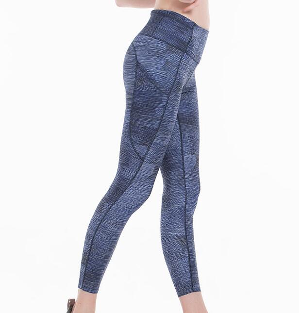 2022 Workout Gym Sport Suits Women Pocket High Waist Sports Tight Leggings 4-way Stretch Fabric 7/8 pant size XS-XL