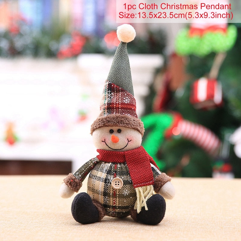 Christmas Doll Ornaments Merry Christmas Decorations For Home Table Decor Xmas Gift 2023 Navidad Happy New Year Decor 2023 Noel