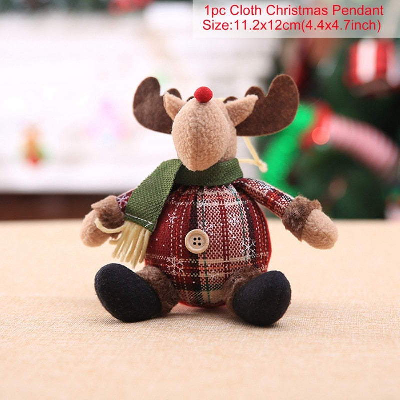 Christmas Doll Ornaments Merry Christmas Decorations For Home Table Decor Xmas Gift 2023 Navidad Happy New Year Decor 2023 Noel
