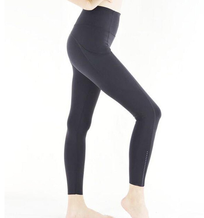 2022 Workout Gym Sport Suits Women Pocket High Waist Sports Tight Leggings 4-way Stretch Fabric 7/8 pant size XS-XL