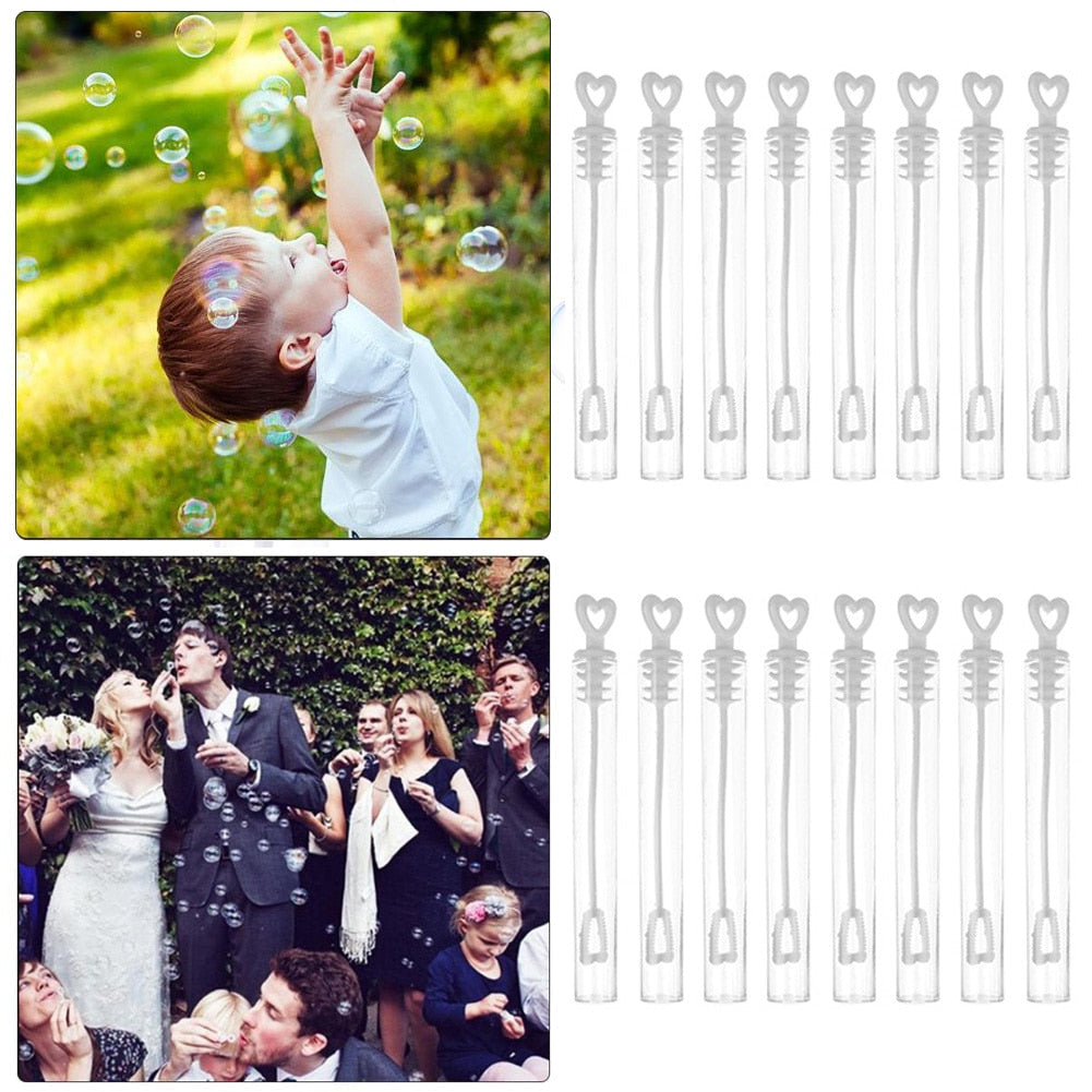 48/60/100pcs Funny Children Outdoor Soap Bubble Bottles Toys Home Wedding Decor Kids Toys Handmade Bubble Machine