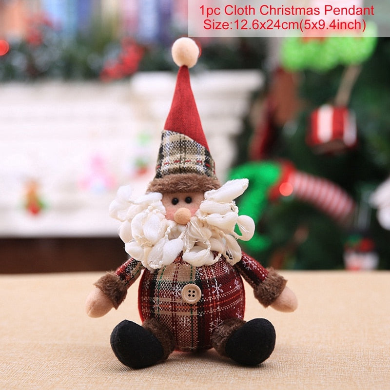 Christmas Doll Ornaments Merry Christmas Decorations For Home Table Decor Xmas Gift 2023 Navidad Happy New Year Decor 2023 Noel