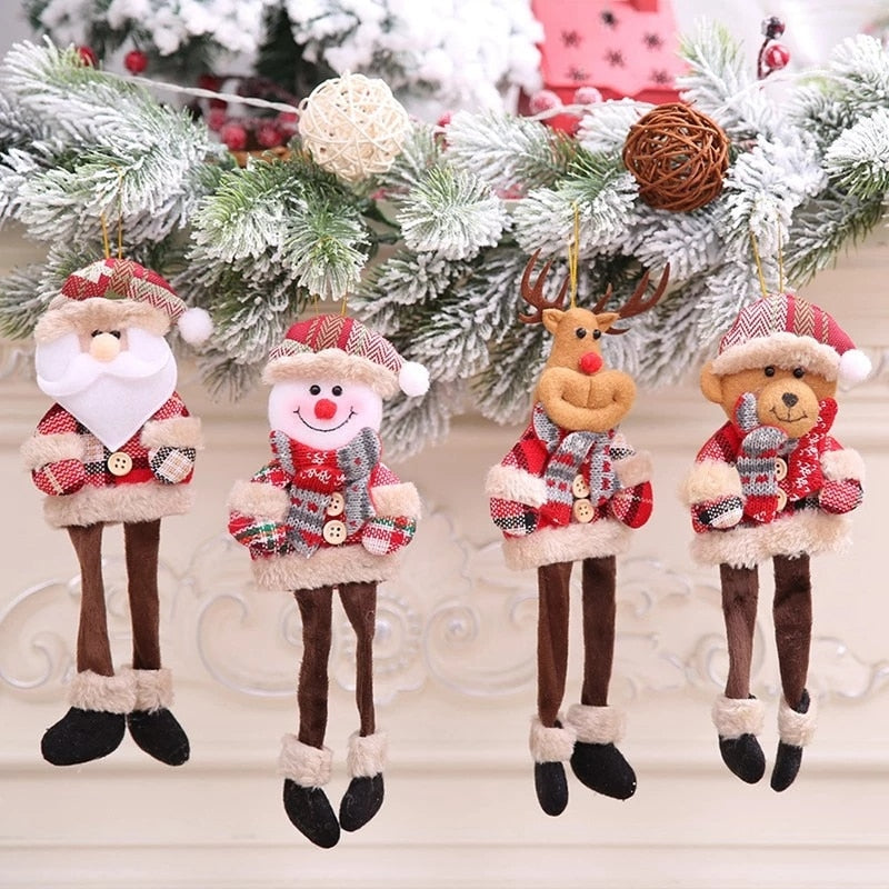 Christmas Doll Ornaments Merry Christmas Decorations For Home Table Decor Xmas Gift 2023 Navidad Happy New Year Decor 2023 Noel