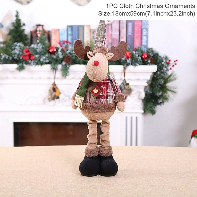 Christmas Doll Ornaments Merry Christmas Decorations For Home Table Decor Xmas Gift 2023 Navidad Happy New Year Decor 2023 Noel