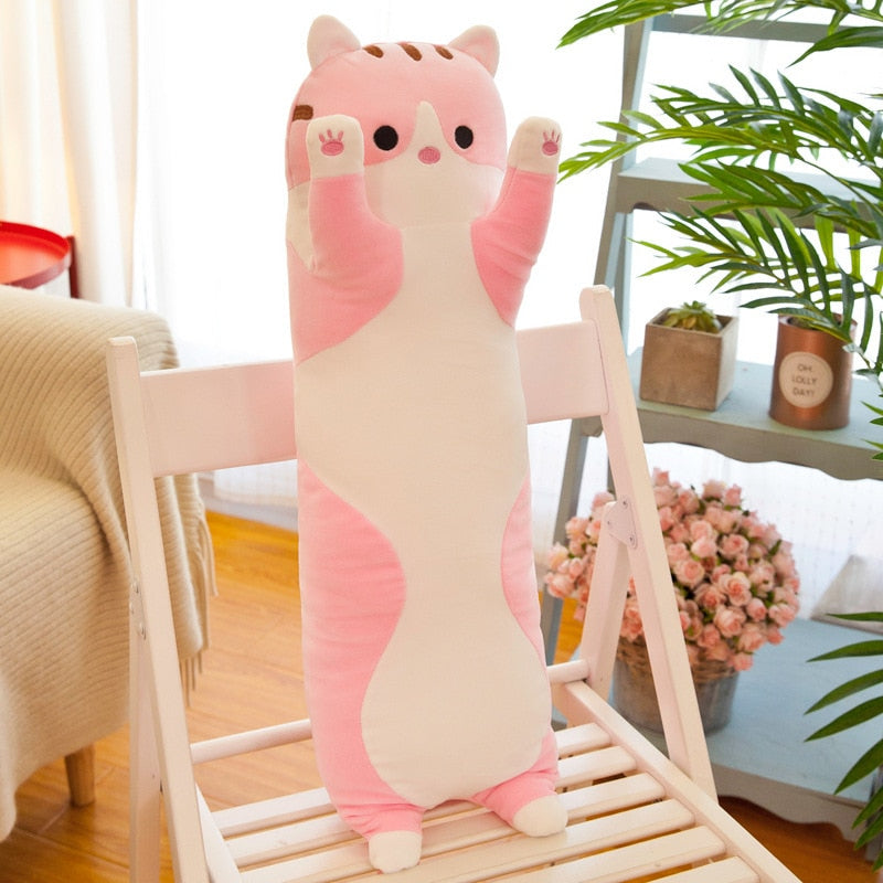 Soft/Cute /Plush /Long cat/pillow/Cotton doll toy lunch Sleeping Pillow Christmas gifts birthday gifts girls gifts for girls