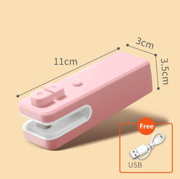 2022 New Upgraded USB Charging Bag Sealing Machine Portable Magnetic Suction Food Snack Plastic Bag Sealer Quickly Seal Open Bag