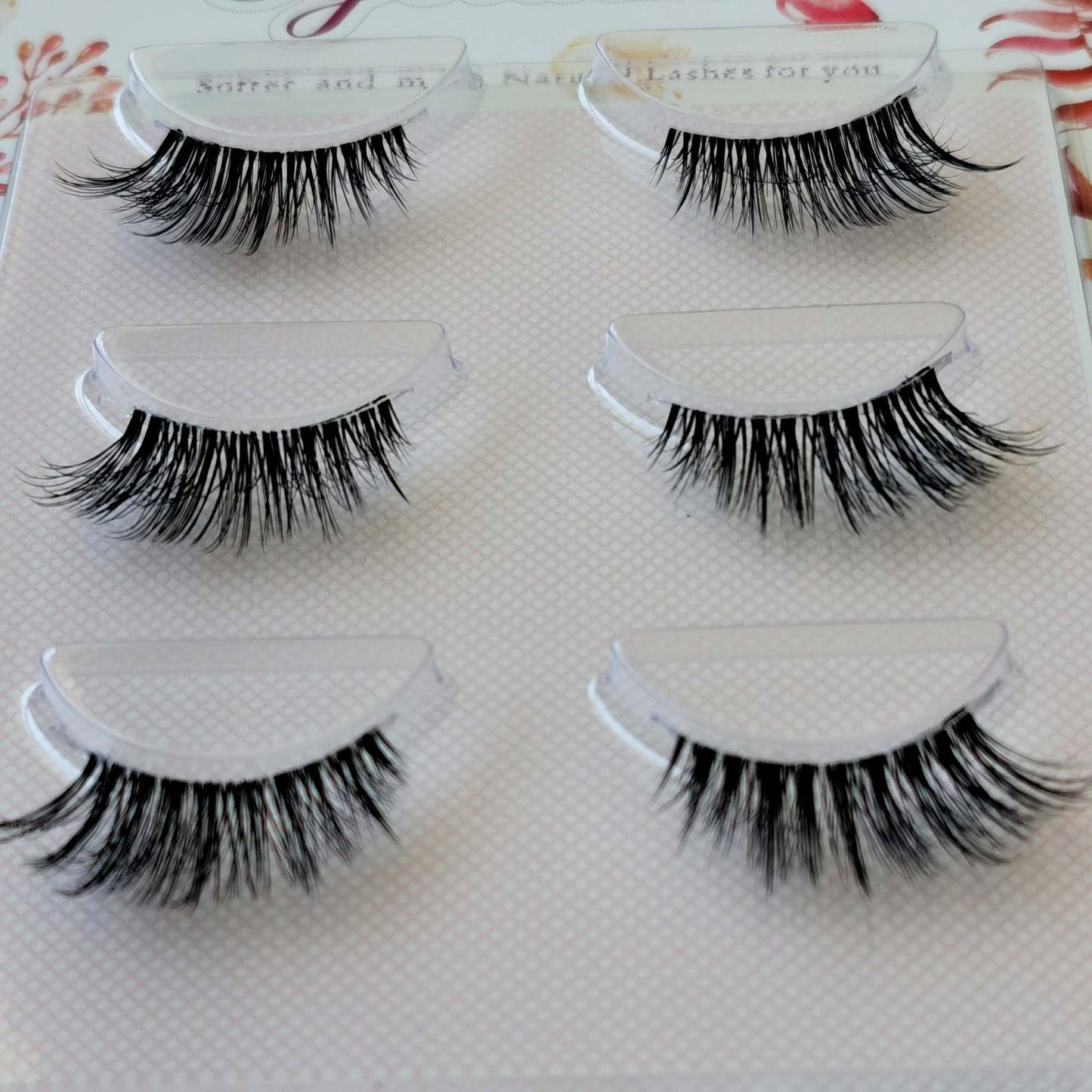 NEW Wholesale Mink Eyelashes 3pair lashes invisible band mink lashes reusable false eyelashes Makeup in Bulk