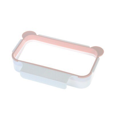 Garbage Bag Holder Kitchen Cabinet Door Basket Hanging Trash Can Waste Bin Garbage Rack Tool Storage Holder Kitchen Organizer