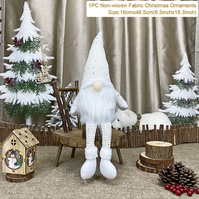 Christmas Doll Ornaments Merry Christmas Decorations For Home Table Decor Xmas Gift 2023 Navidad Happy New Year Decor 2023 Noel