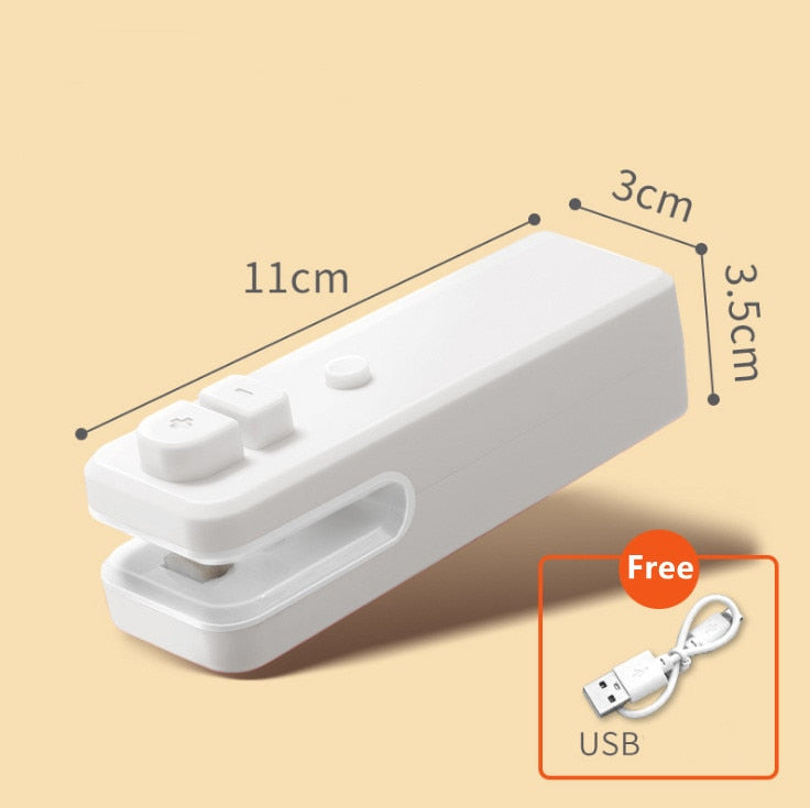 2022 New Upgraded USB Charging Bag Sealing Machine Portable Magnetic Suction Food Snack Plastic Bag Sealer Quickly Seal Open Bag