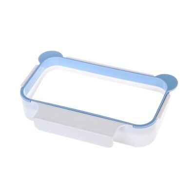 Garbage Bag Holder Kitchen Cabinet Door Basket Hanging Trash Can Waste Bin Garbage Rack Tool Storage Holder Kitchen Organizer