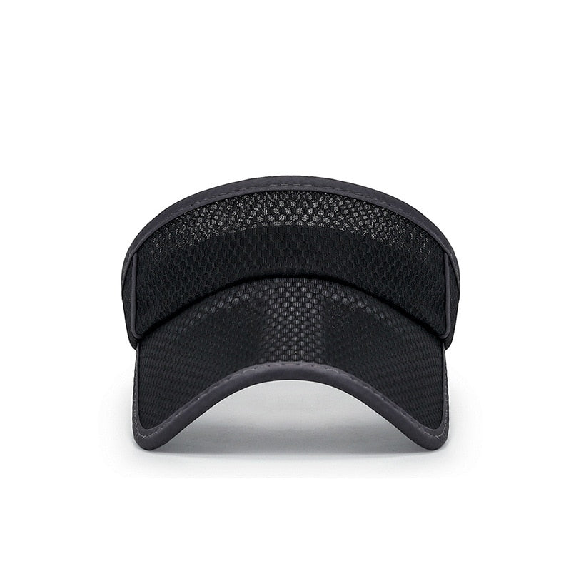 COKK Summer Sports Sun Hats Women Hat Men's Cap Adjustable Sun Visor Uv Protection Empty Top Tennis Running Sunscreen Mesh Brim