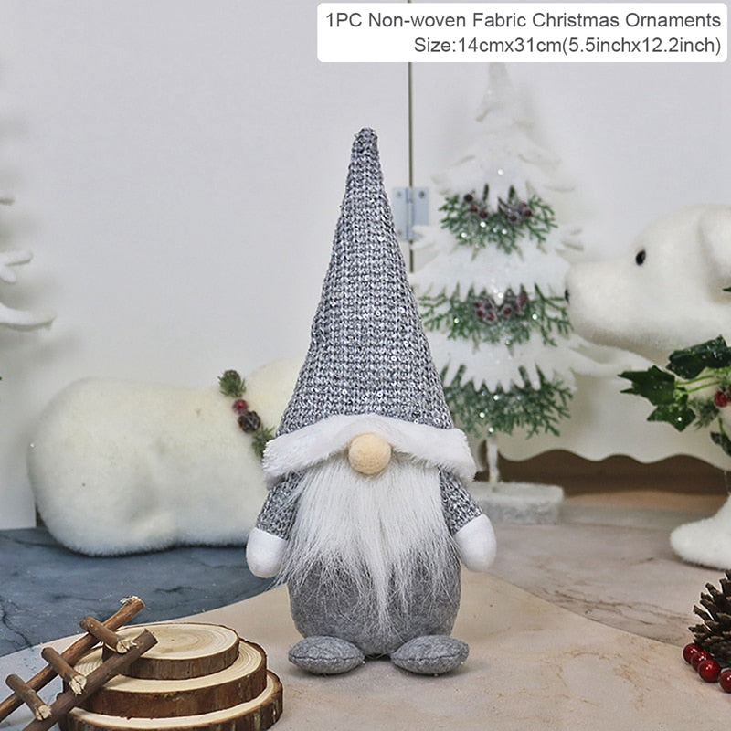 Christmas Doll Ornaments Merry Christmas Decorations For Home Table Decor Xmas Gift 2023 Navidad Happy New Year Decor 2023 Noel