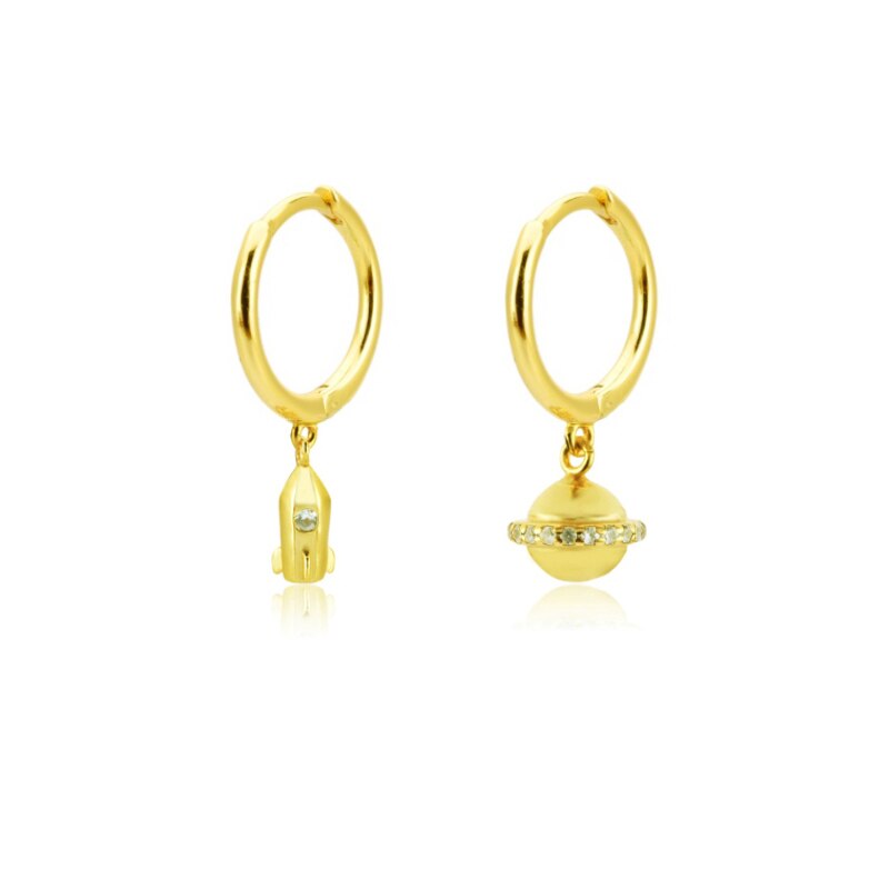 Fashion Hanging earrings Zircon Lightning Short Pendant Drop Ear Ring Ear Bone Sweet Trend Female Jewelry Hoop Earring for Women