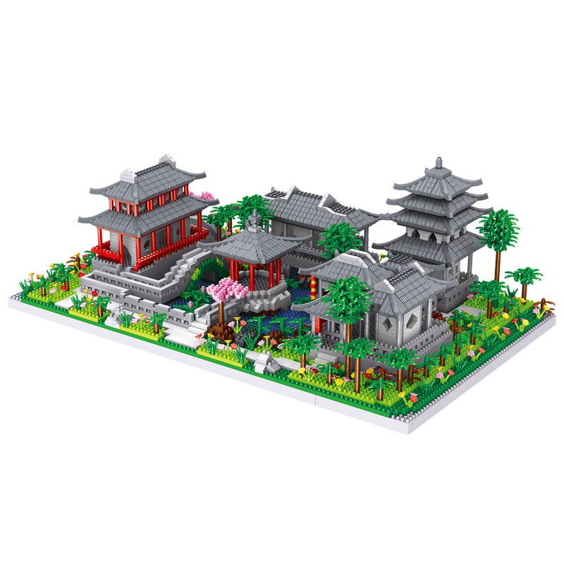 Famous Ancient Chinese Architecture mini diamond Blocks Model The tower Building Blocks Educational Kids Toys Bricks Gifts