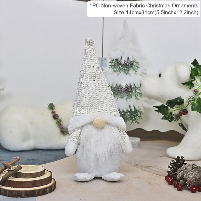Christmas Doll Ornaments Merry Christmas Decorations For Home Table Decor Xmas Gift 2023 Navidad Happy New Year Decor 2023 Noel
