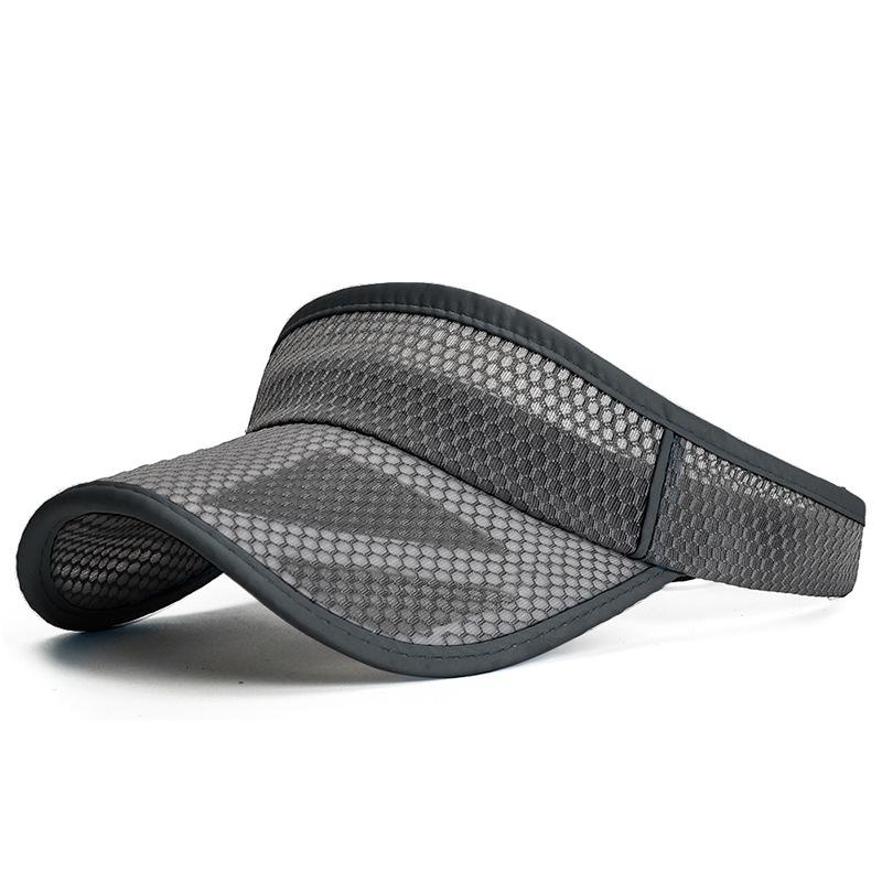 COKK Summer Sports Sun Hats Women Hat Men's Cap Adjustable Sun Visor Uv Protection Empty Top Tennis Running Sunscreen Mesh Brim