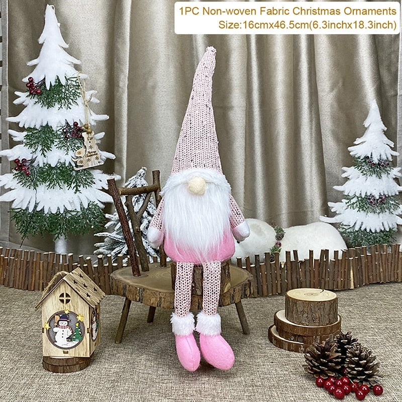 Christmas Doll Ornaments Merry Christmas Decorations For Home Table Decor Xmas Gift 2023 Navidad Happy New Year Decor 2023 Noel
