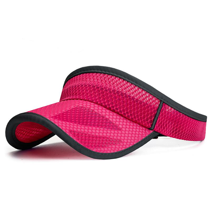 COKK Summer Sports Sun Hats Women Hat Men's Cap Adjustable Sun Visor Uv Protection Empty Top Tennis Running Sunscreen Mesh Brim