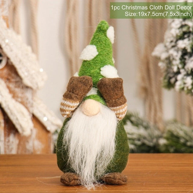 Christmas Doll Ornaments Merry Christmas Decorations For Home Table Decor Xmas Gift 2023 Navidad Happy New Year Decor 2023 Noel