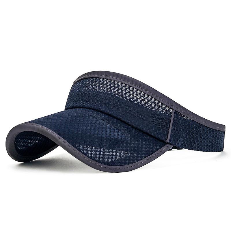 COKK Summer Sports Sun Hats Women Hat Men's Cap Adjustable Sun Visor Uv Protection Empty Top Tennis Running Sunscreen Mesh Brim