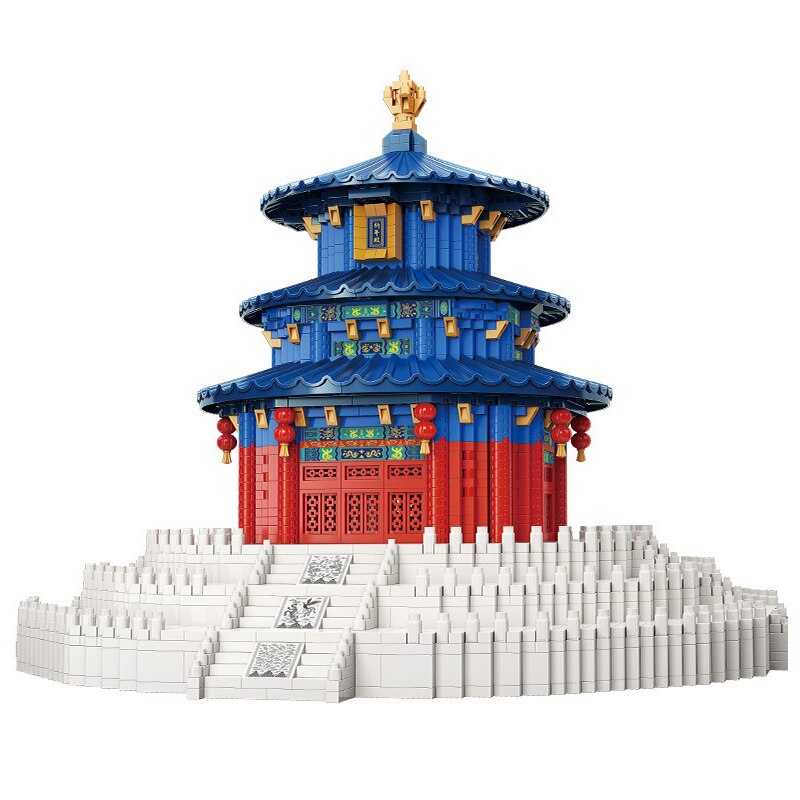 Famous Ancient Chinese Architecture mini diamond Blocks Model The tower Building Blocks Educational Kids Toys Bricks Gifts