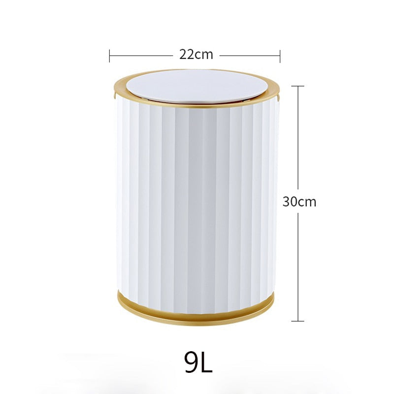 7L Smart Sensor Trash Can For Kitchen Garbage Tin For Bathroom Light Luxury Family Living Room Cracks Trash Bin Cubo Basura