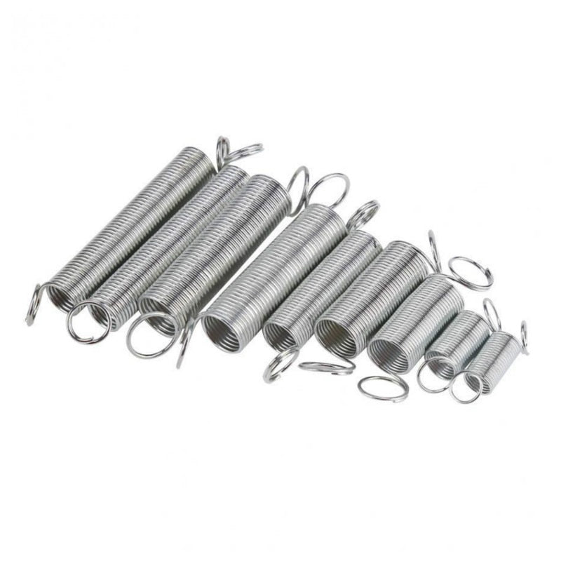200/150/100/50Pcs Storage Box Accessories Extension And Compression Coil Portable Hardware Tool Spring Set Metal Steel Assorted